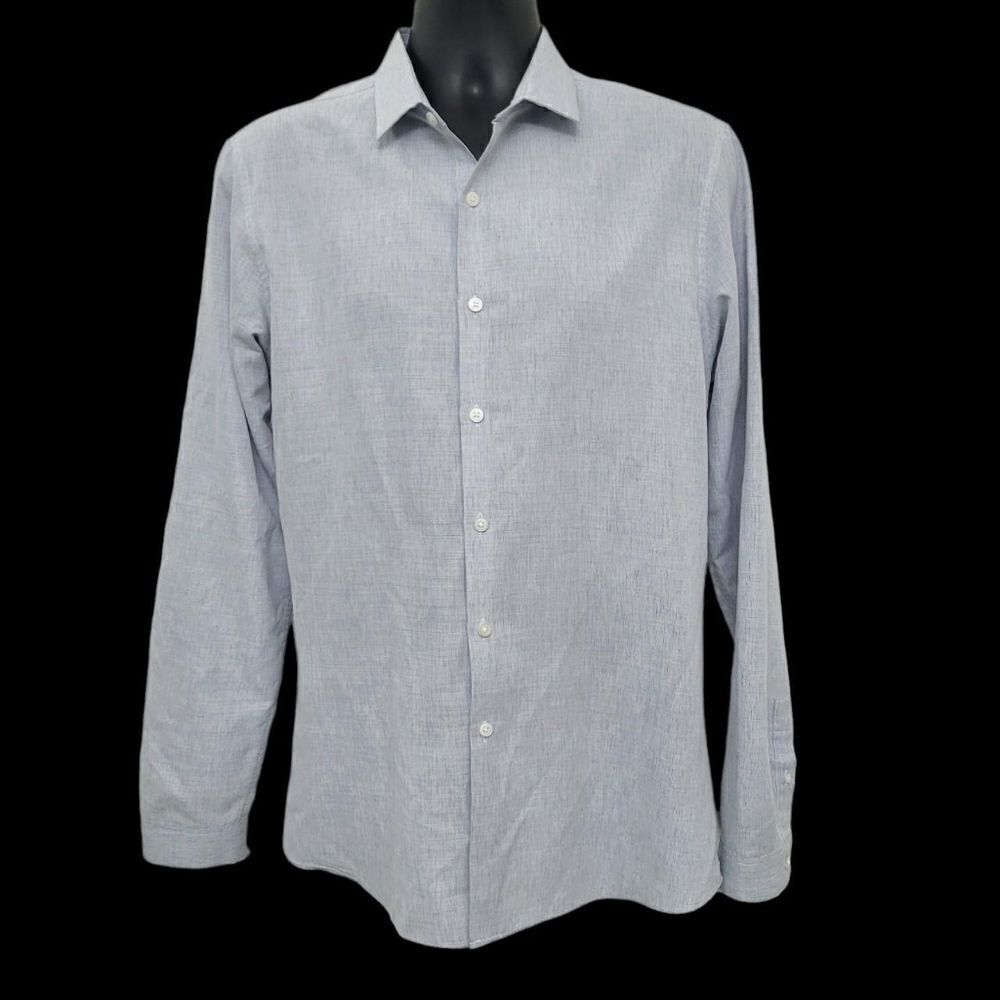 2/$20 Topman Classic Blue Buttons Down Shirt Size: Large